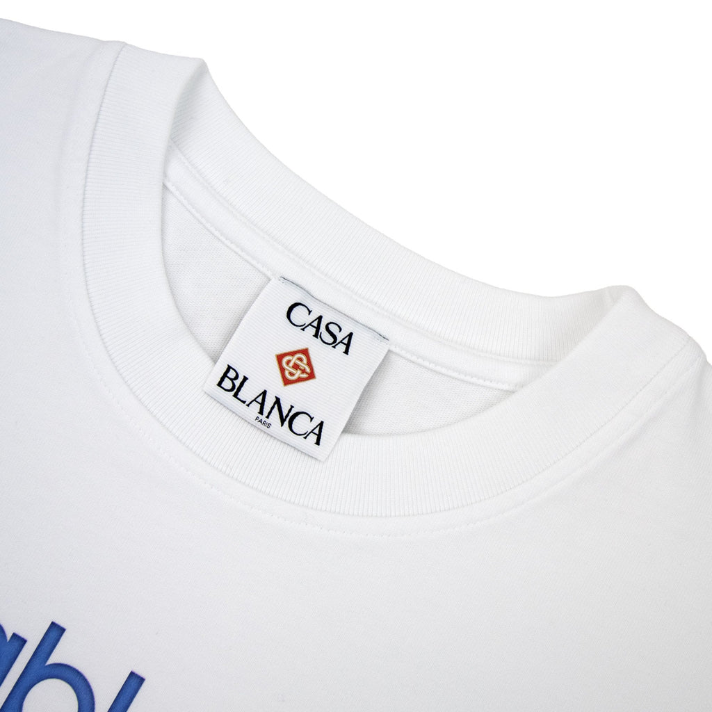 Casablanca Tennis Club Icon Printed T Shirt White