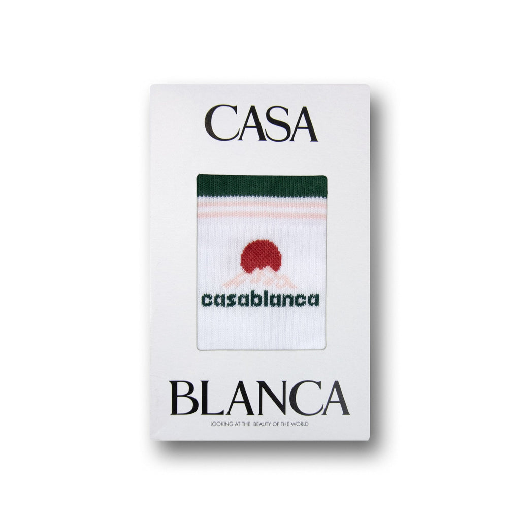 Casablanca Montagne White Socks White