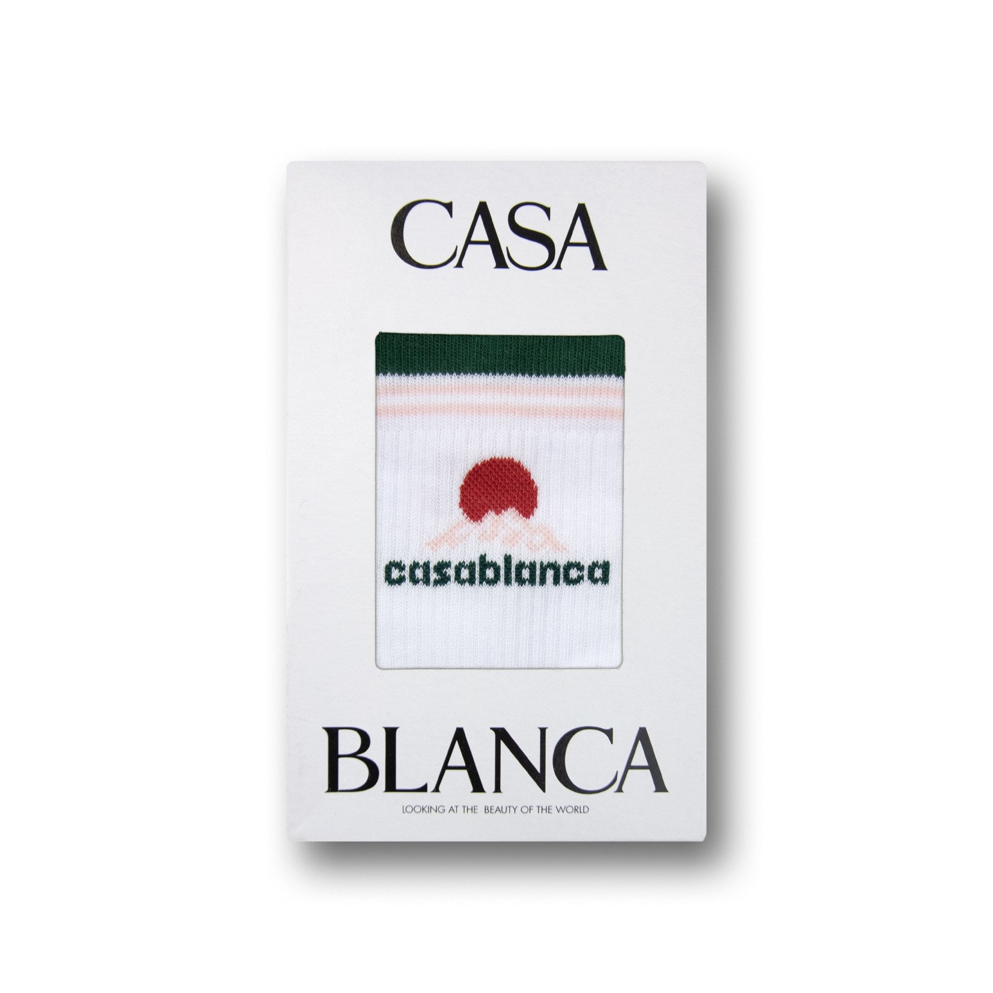 Casablanca Montagne White Socks White