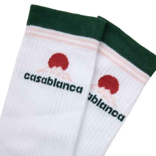 Casablanca Montagne White Socks White