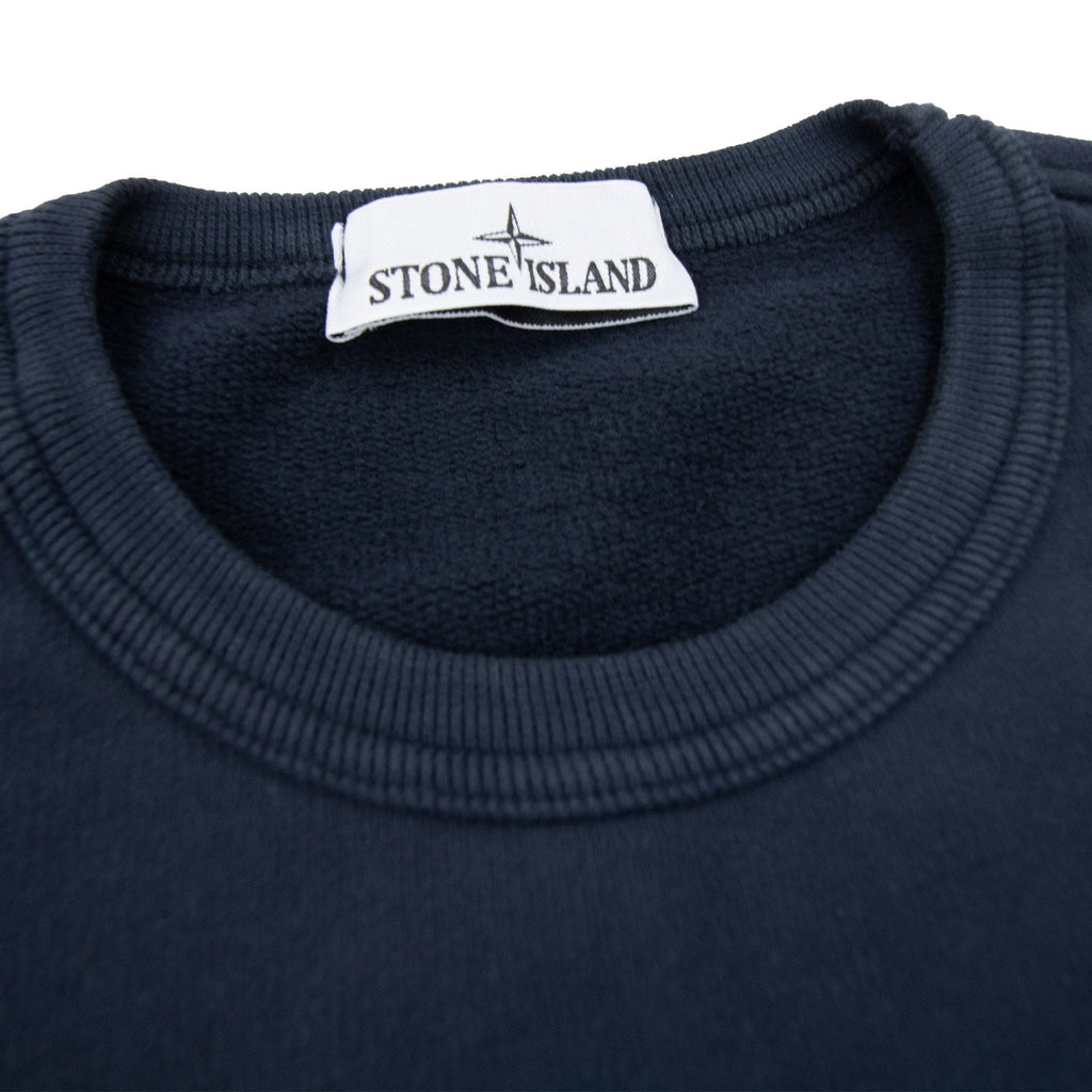 Stone Island 63920 Pocket Crewneck Sweatshirt Navy V0020
