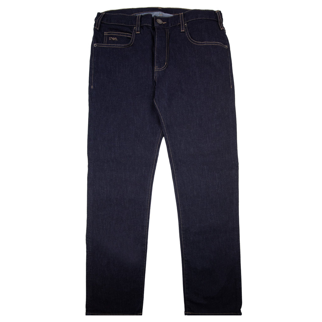 Emporio Armani J45 Regular Fit Stretch Denim Jean Denim Blue 0941