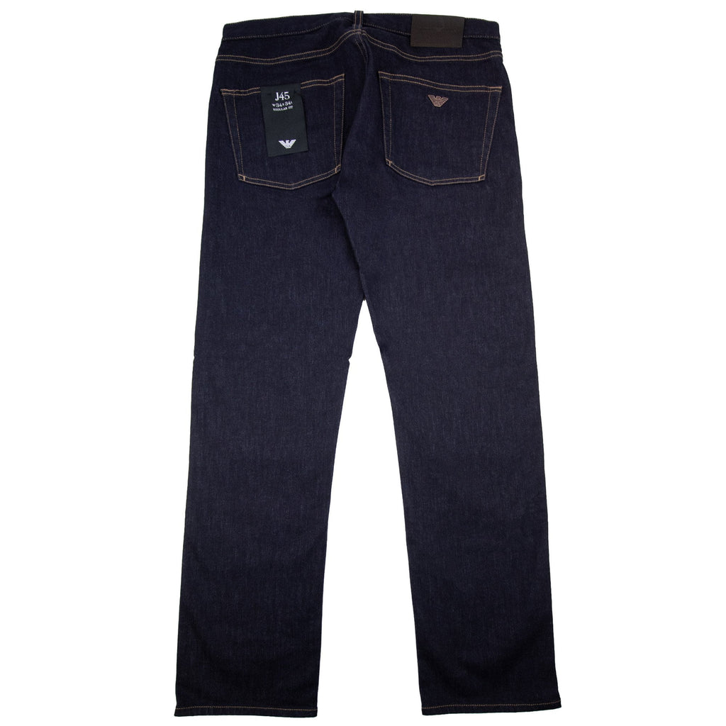 Emporio Armani J45 Regular Fit Stretch Denim Jean Denim Blue 0941