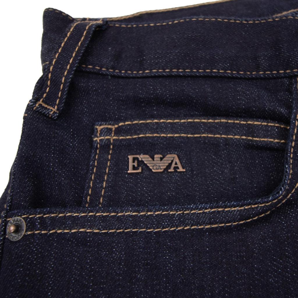 Emporio Armani J45 Regular Fit Stretch Denim Jean Denim Blue 0941