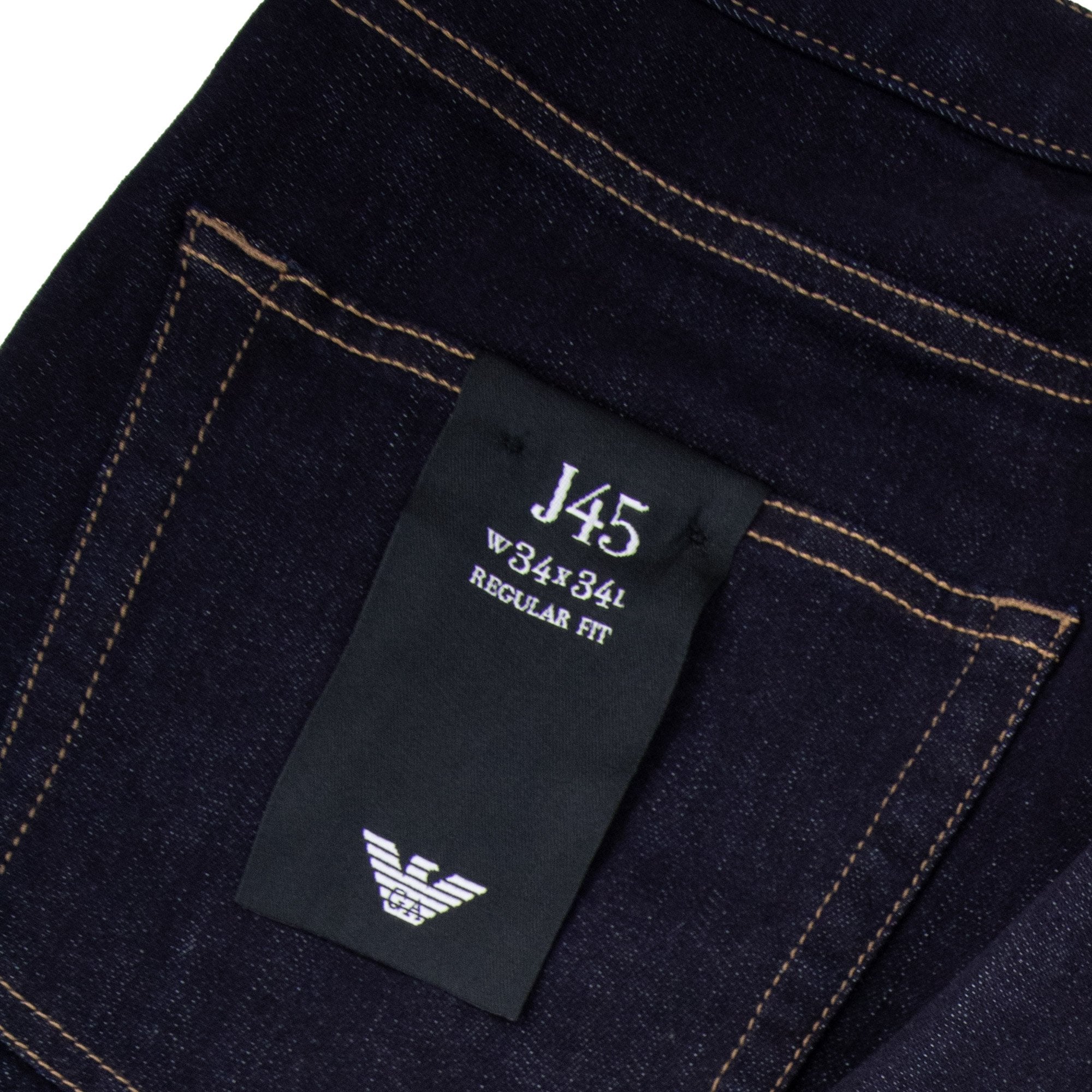 Emporio Armani J45 Regular Fit Stretch Denim Jean Denim Blue 0941