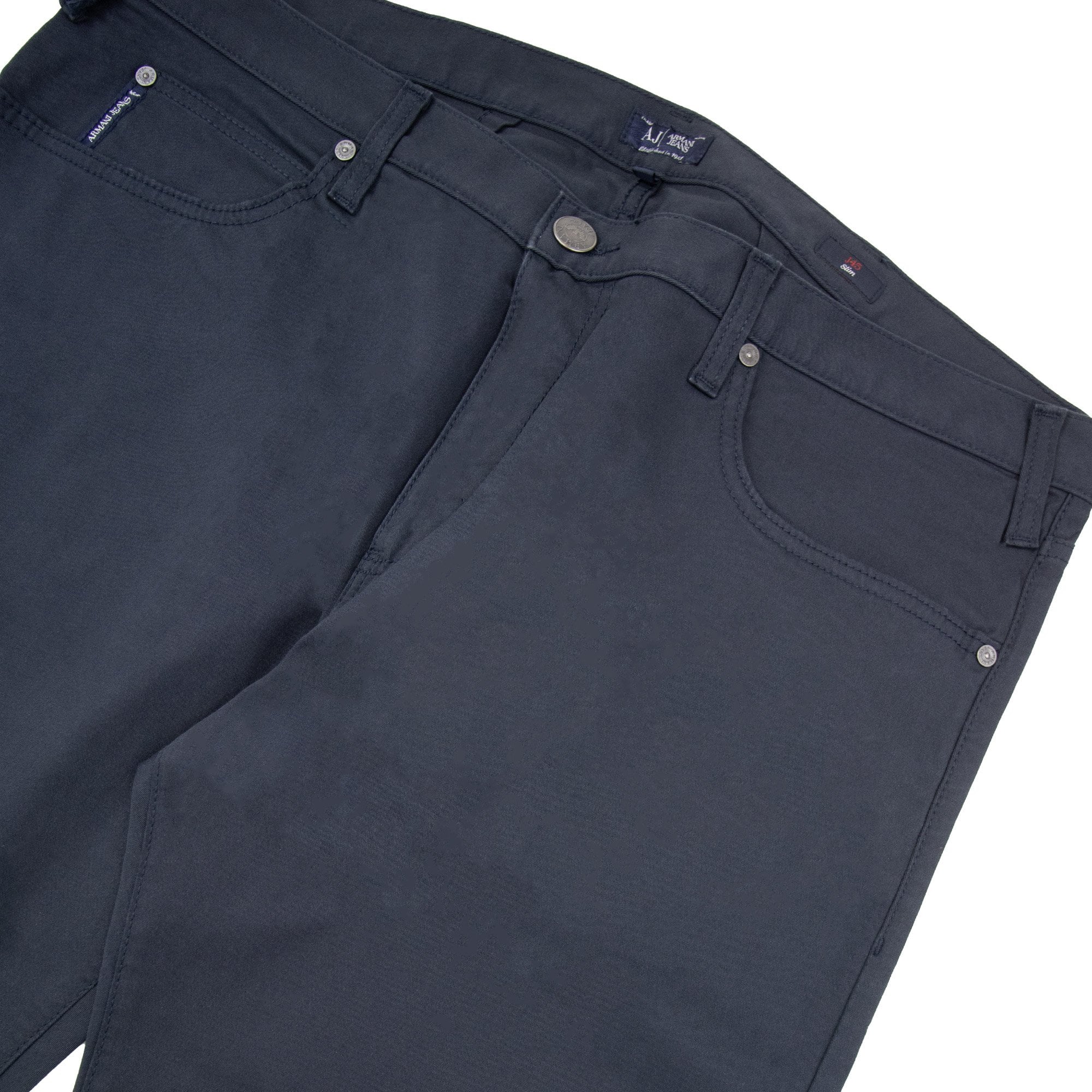 Armani Jeans J45 Slim Fit Five Pocket Jeans Navy