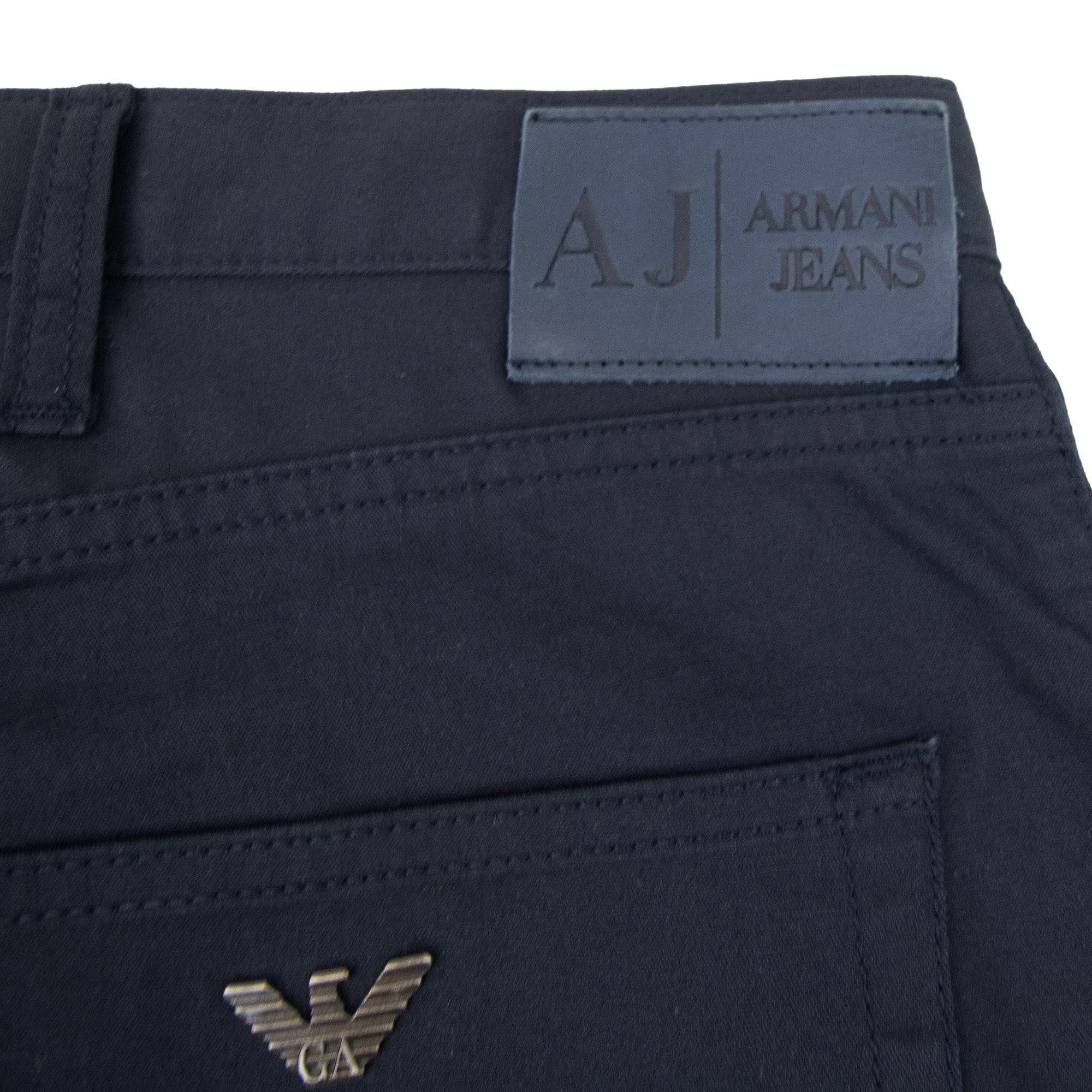 Armani Jeans J45 Slim Fit Five Pocket Jeans Navy