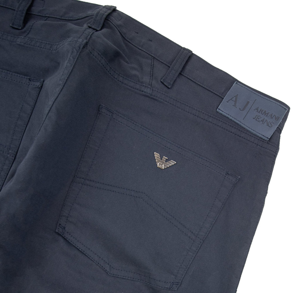 Armani Jeans J45 Slim Fit Five Pocket Jeans Navy
