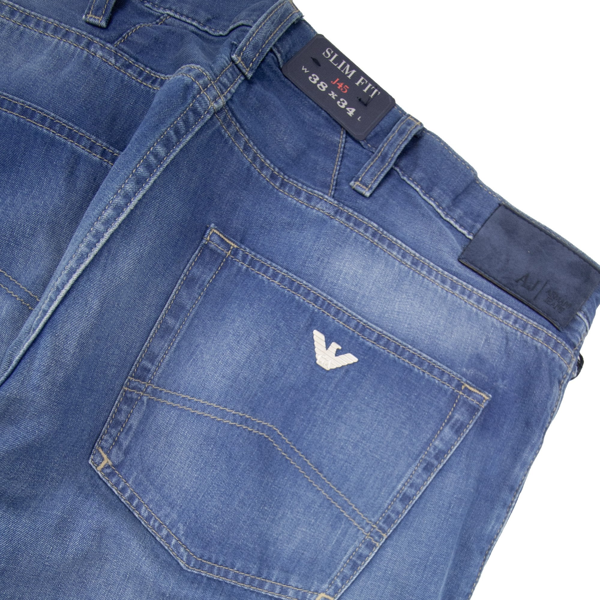 Armani Jeans J45 Slim Fit Jean Denim Blue