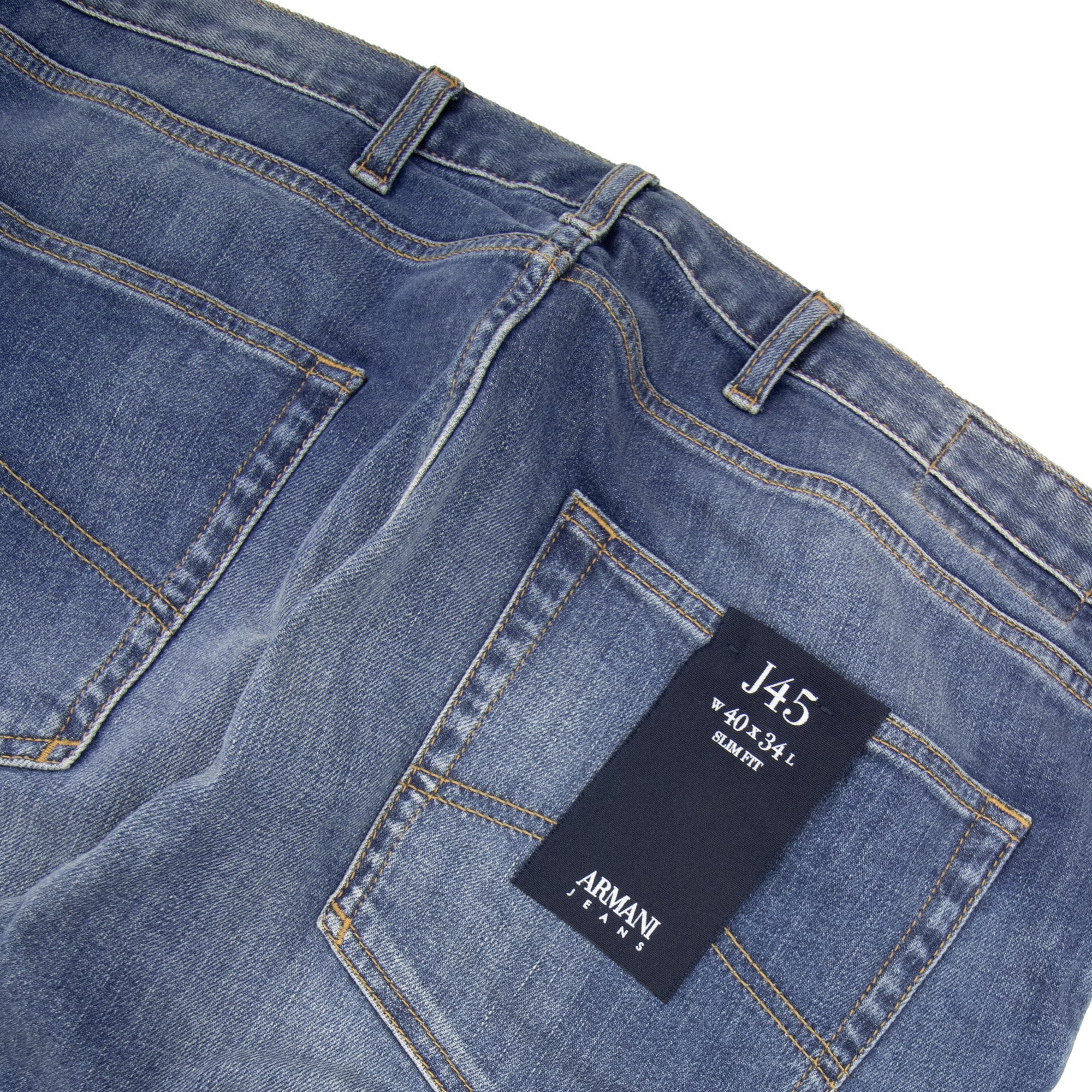 Armani Jeans J45 Slim Fit Jean Denim Blue