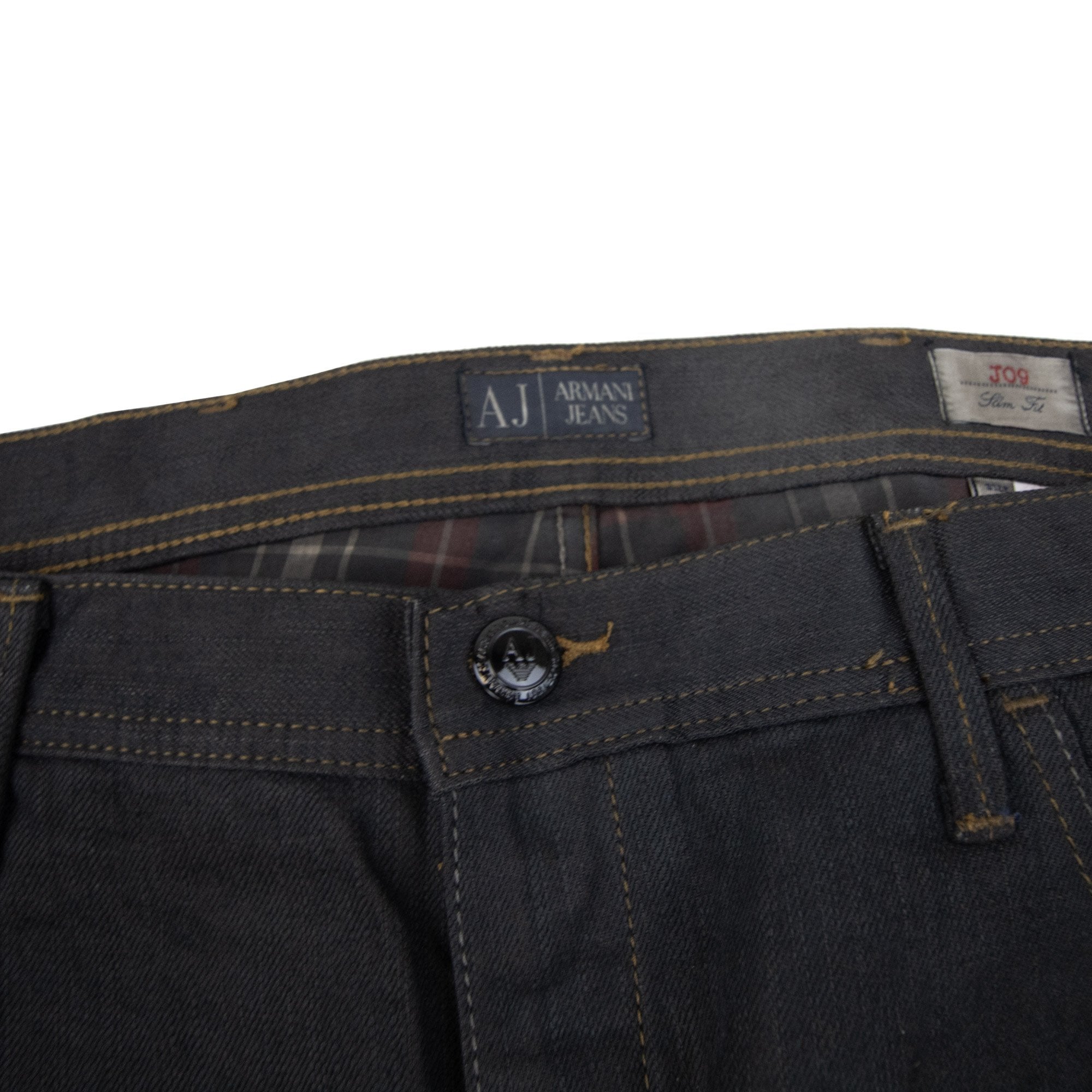 Armani Jeans J09 Straight Leg Jeans Nero