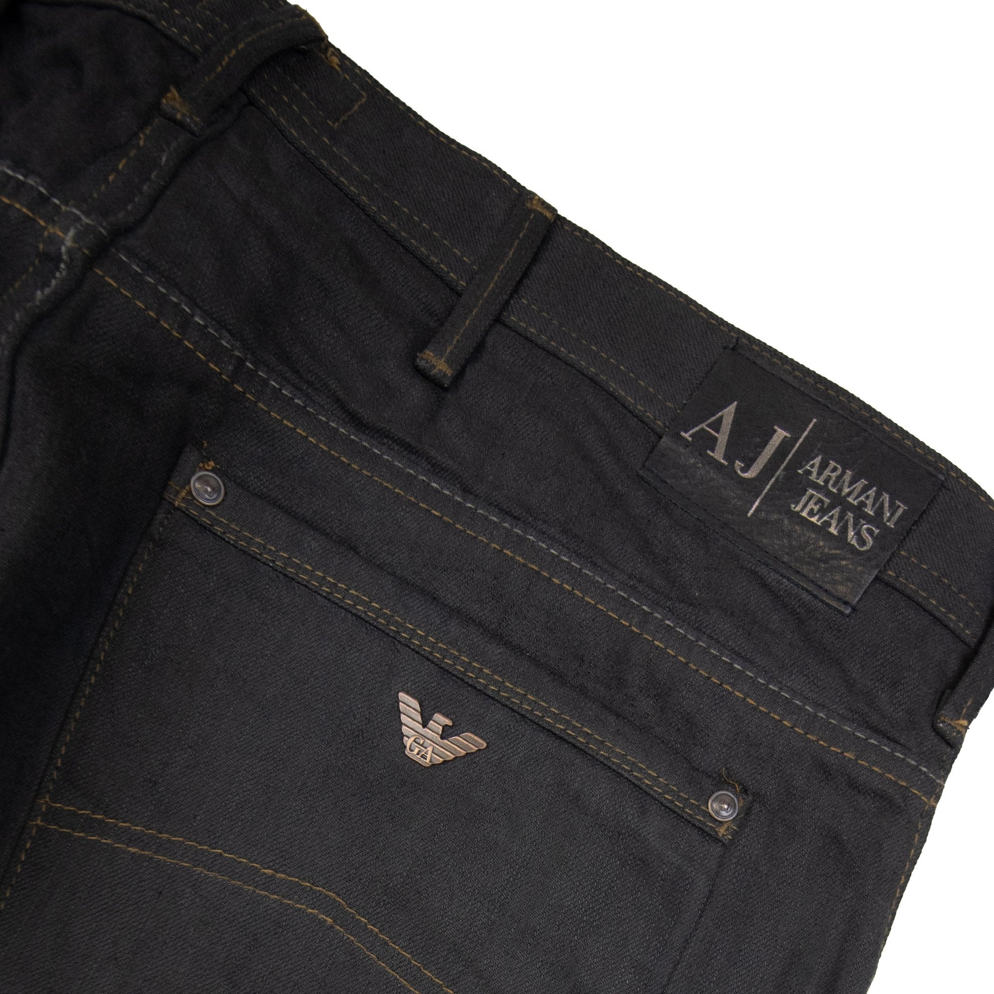 Armani Jeans J09 Straight Leg Jeans Nero