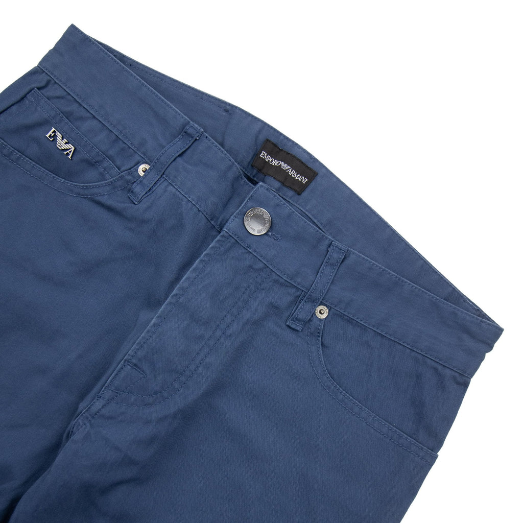 Emporio Armani J65 Metal Eagle Regular Fit Jean Blue