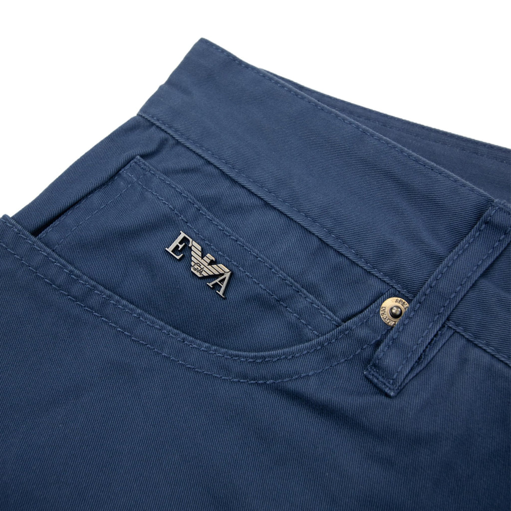 Emporio Armani J65 Metal Eagle Regular Fit Jean Blue