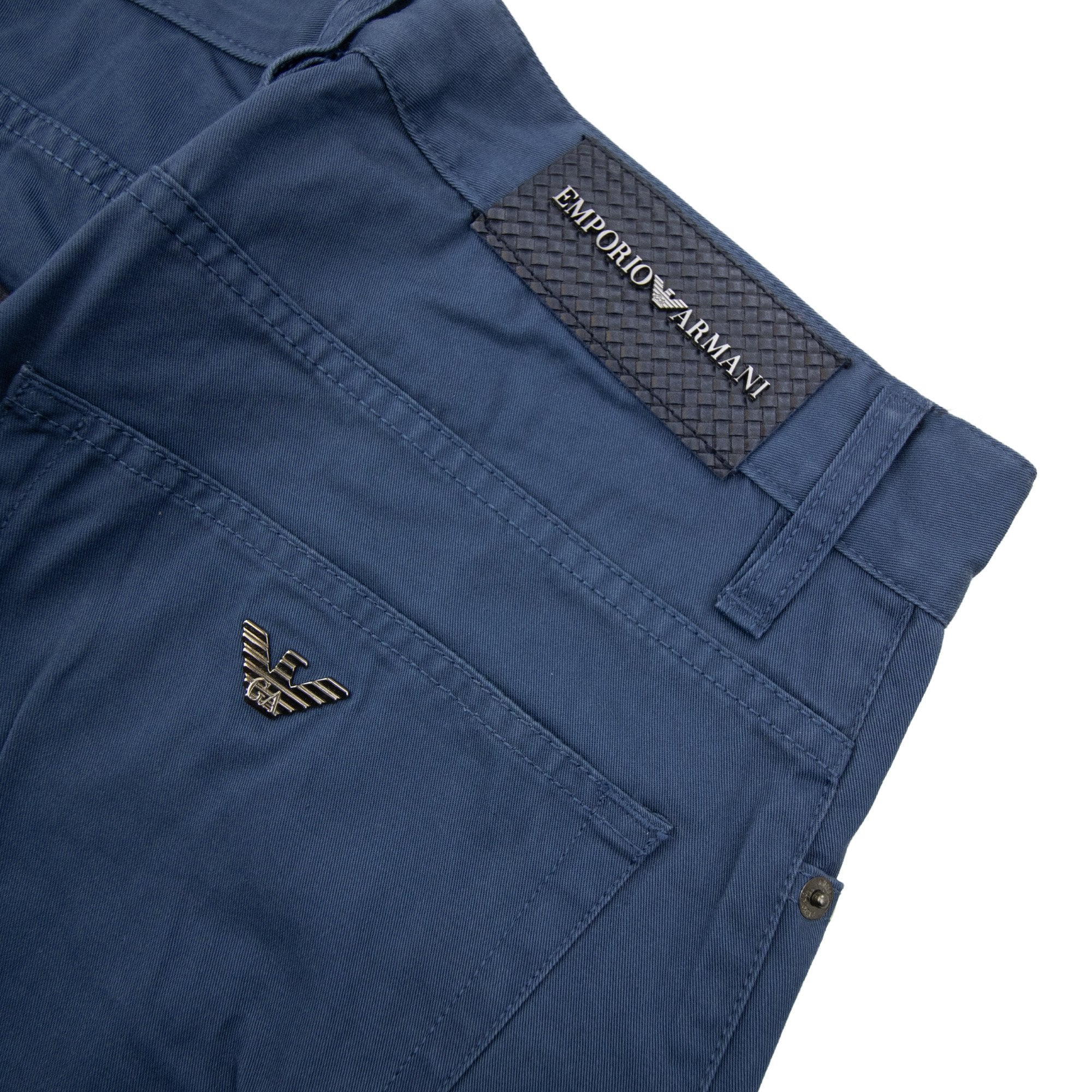 Emporio Armani J65 Metal Eagle Regular Fit Jean Blue