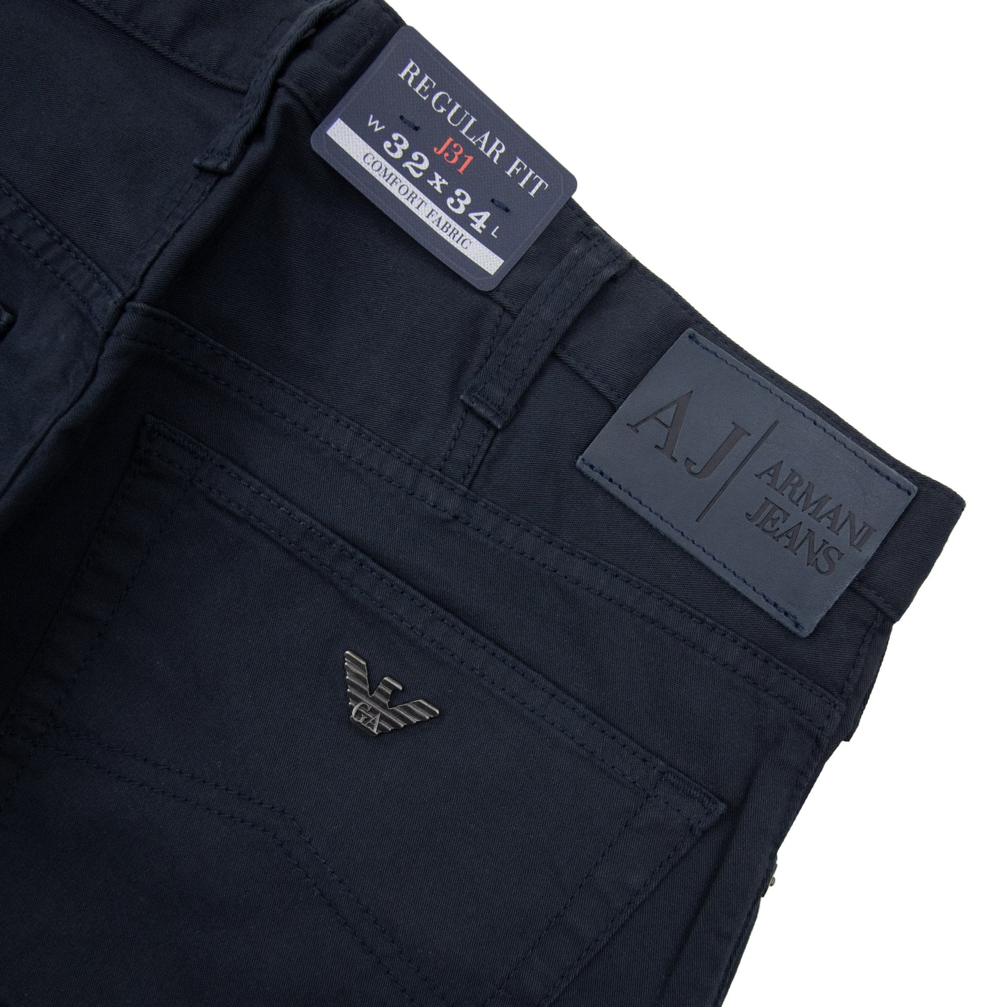 Armani Jeans J31 Comfort Fabric Regular Fit Jean Navy