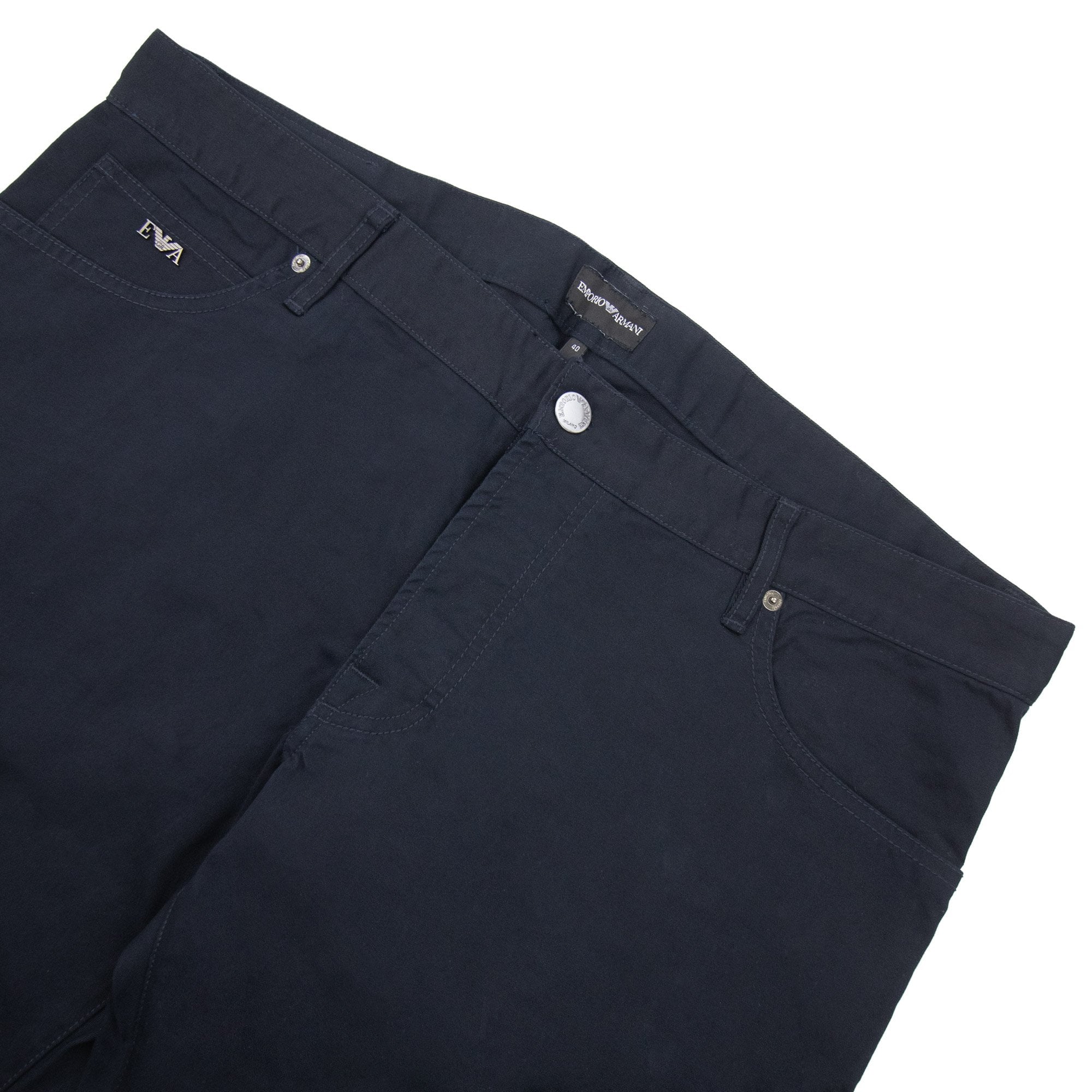 Emporio Armani J65 Metal Eagle Regular Fit Jean Navy