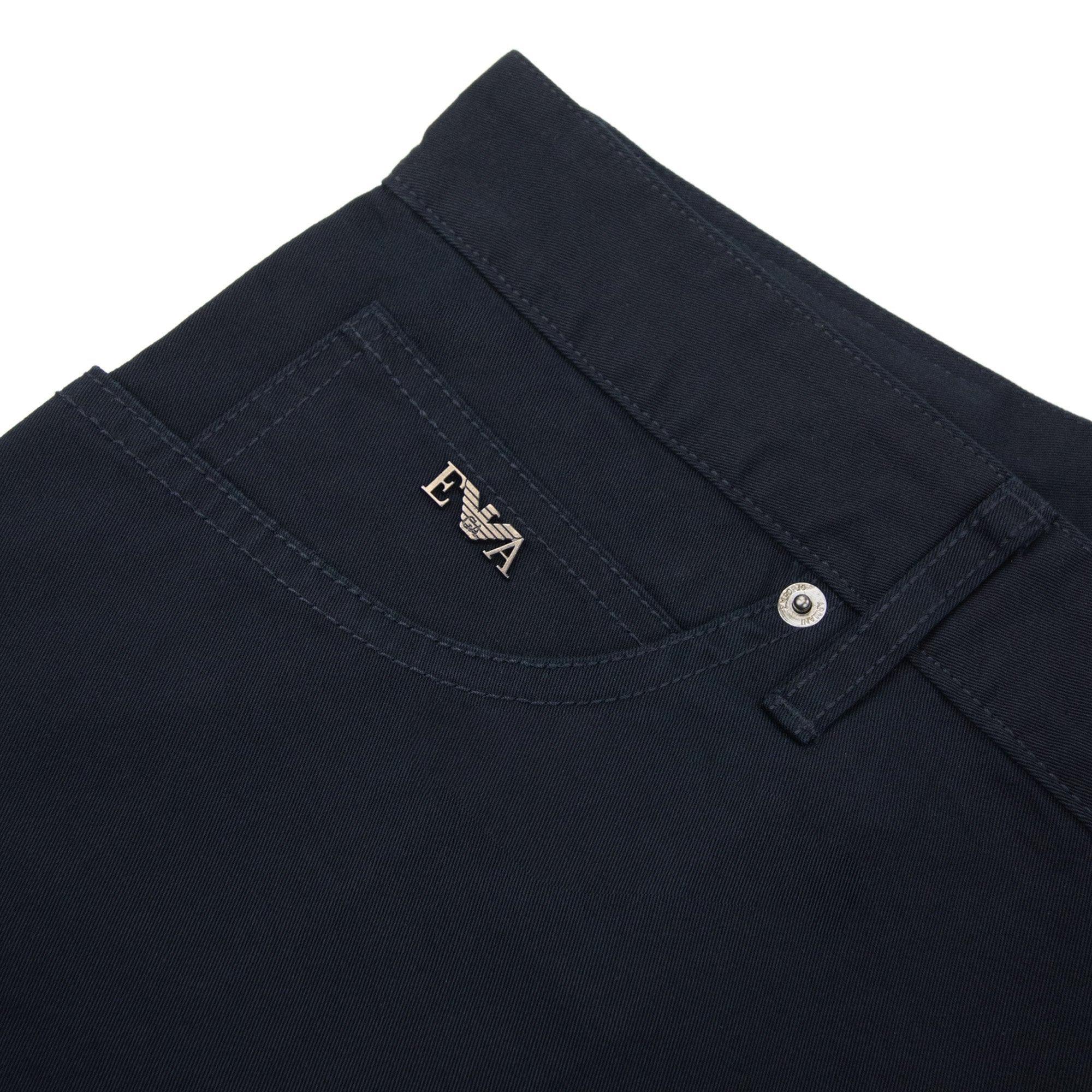 Emporio Armani J65 Metal Eagle Regular Fit Jean Navy