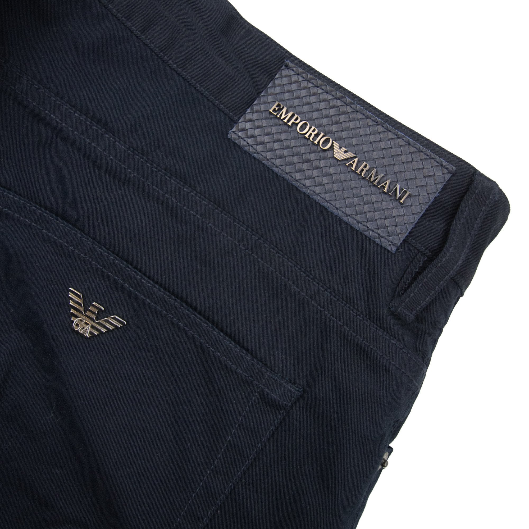 Emporio Armani J65 Metal Eagle Regular Fit Jean Navy
