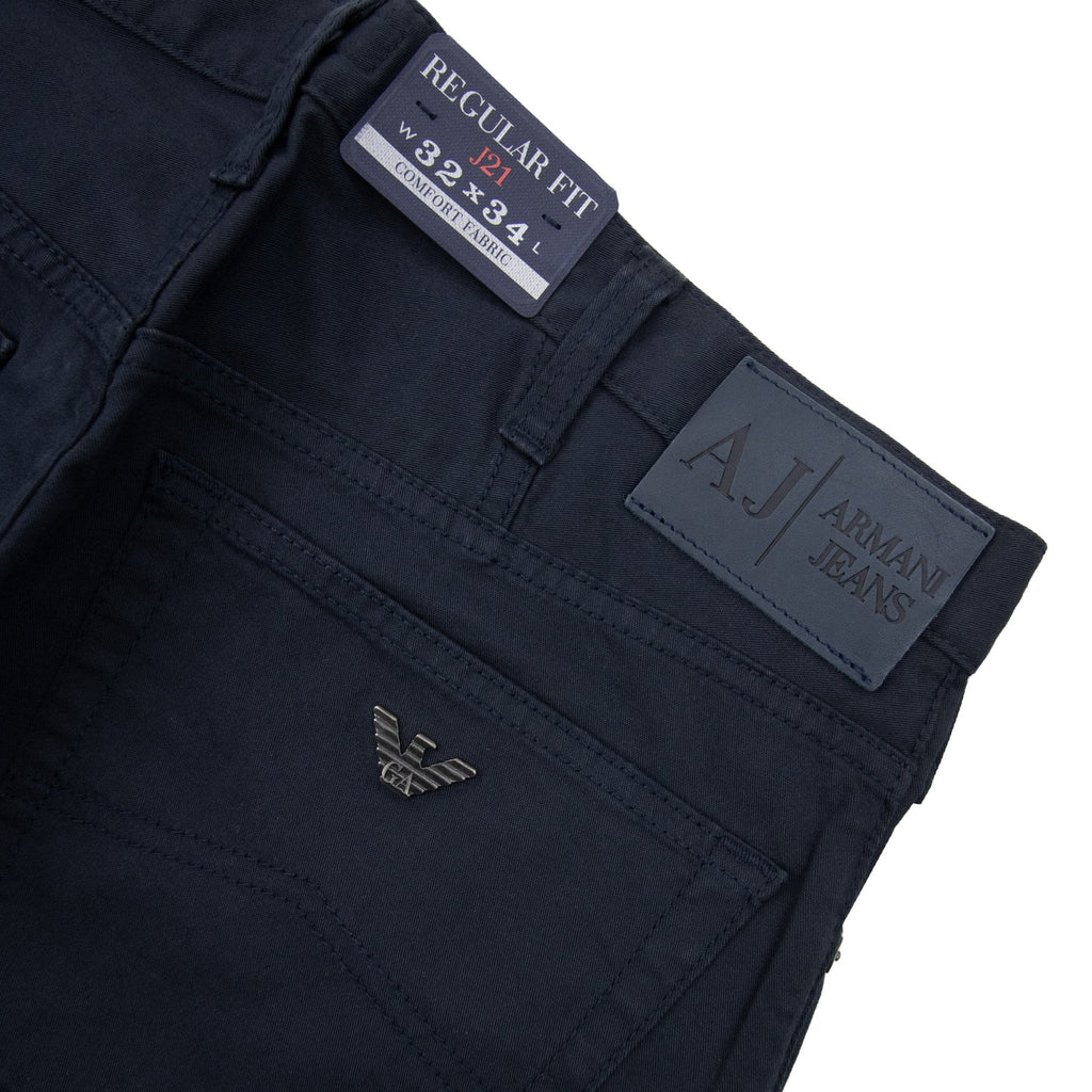 Armani Jeans J21 Regular Fit Chino Navy Blue