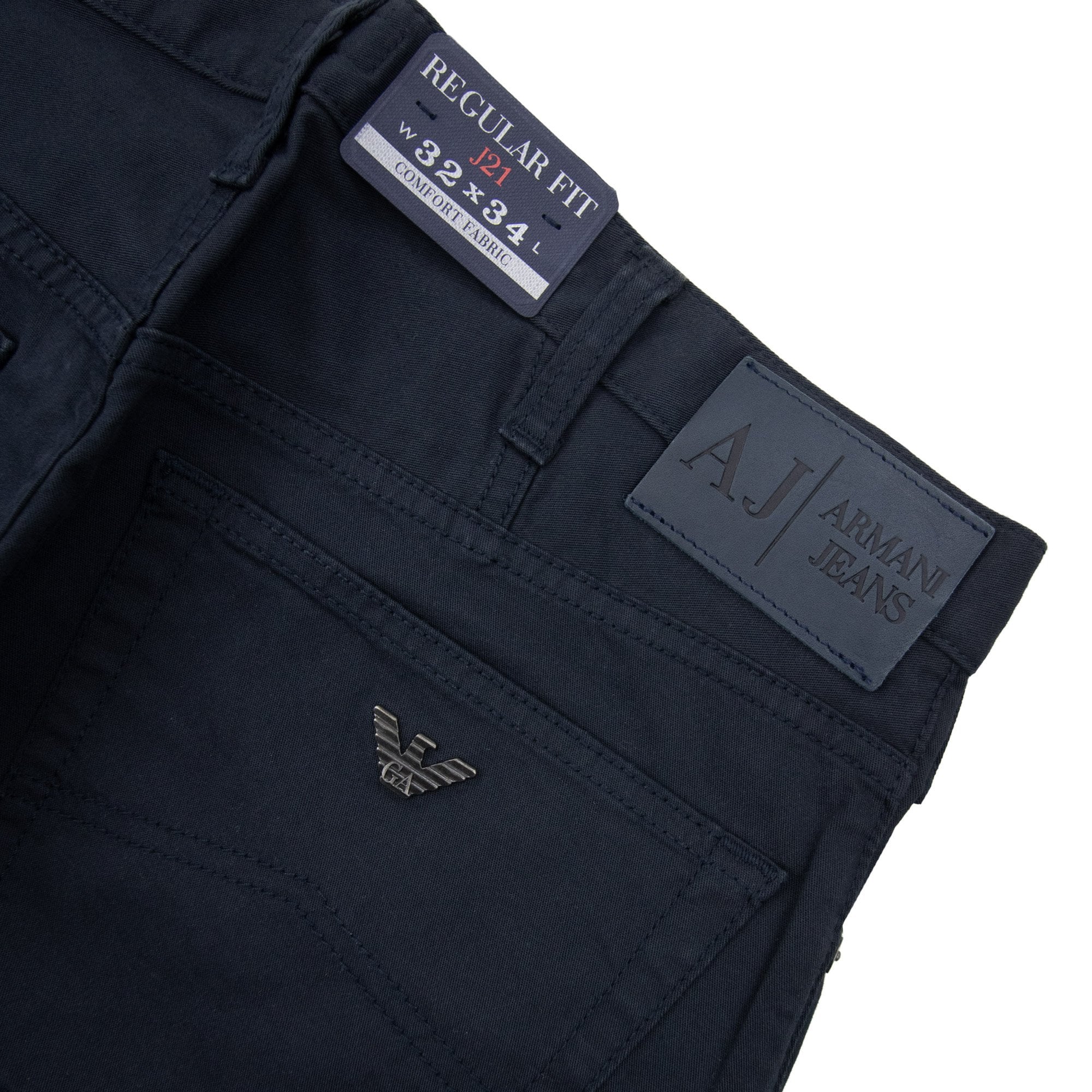Armani Jeans J21 Regular Fit Chino Navy Blue