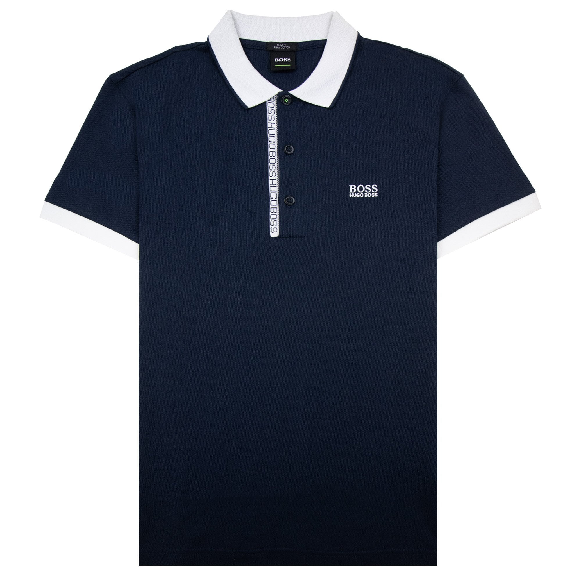 Hugo Boss Paule 4 Short Sleeve Polo Shirt Navy/white