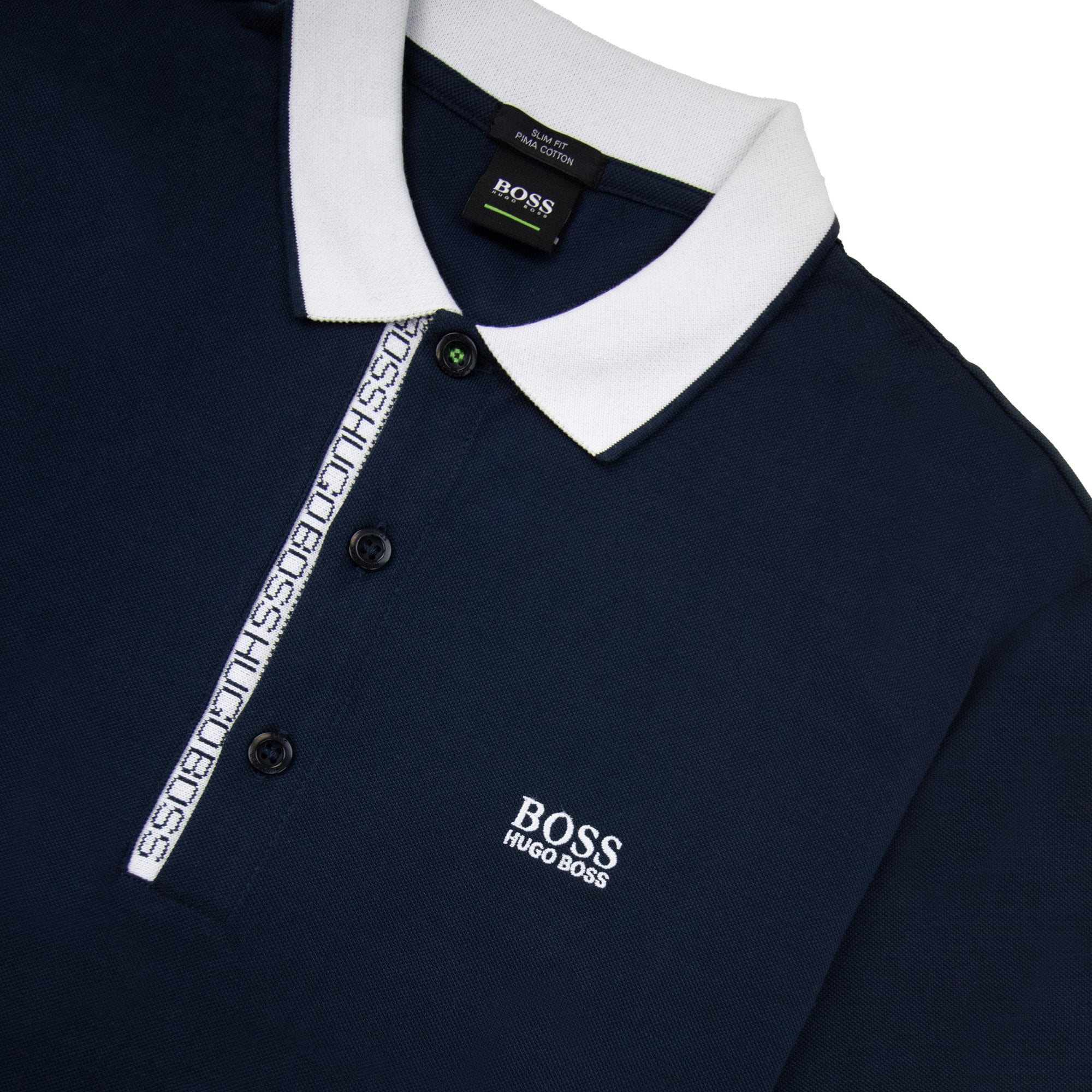 Hugo Boss Paule 4 Short Sleeve Polo Shirt Navy/white
