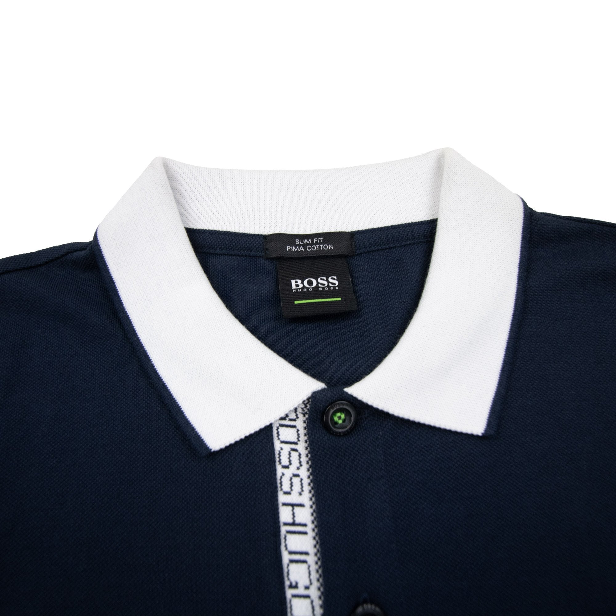 Hugo Boss Paule 4 Short Sleeve Polo Shirt Navy/white