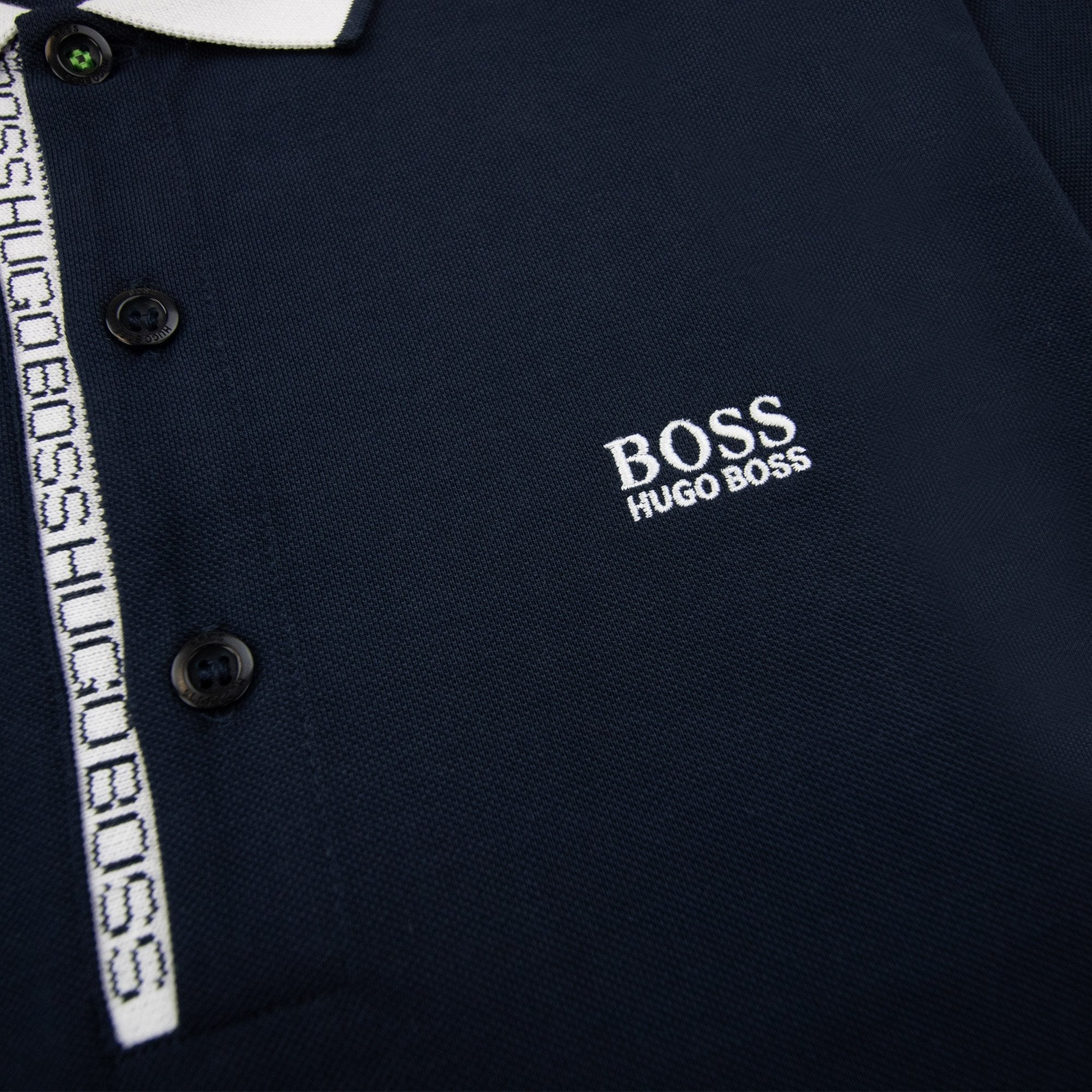 Hugo Boss Paule 4 Short Sleeve Polo Shirt Navy/white