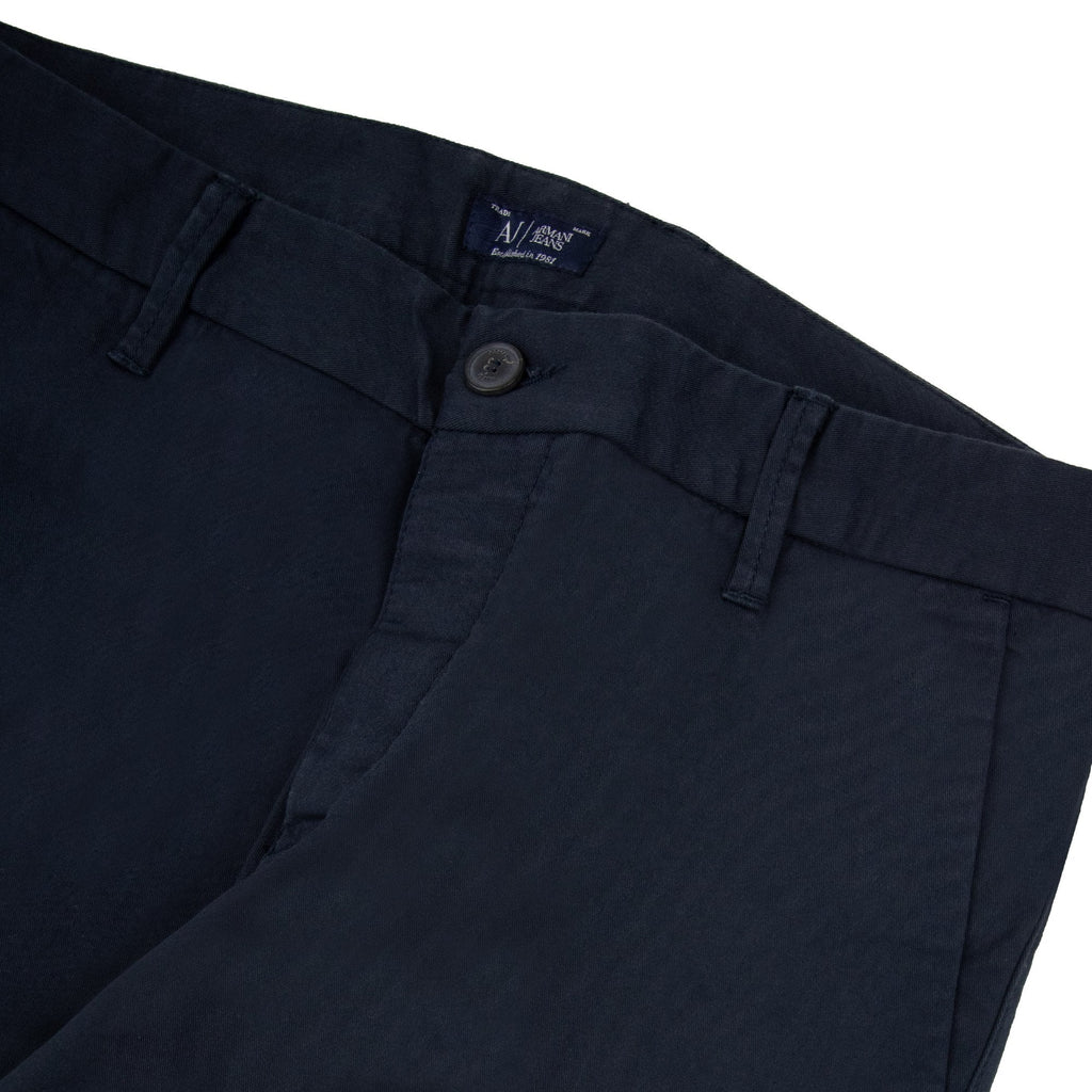Armani Jeans Slim Fit Chino Trouser Navy SA29