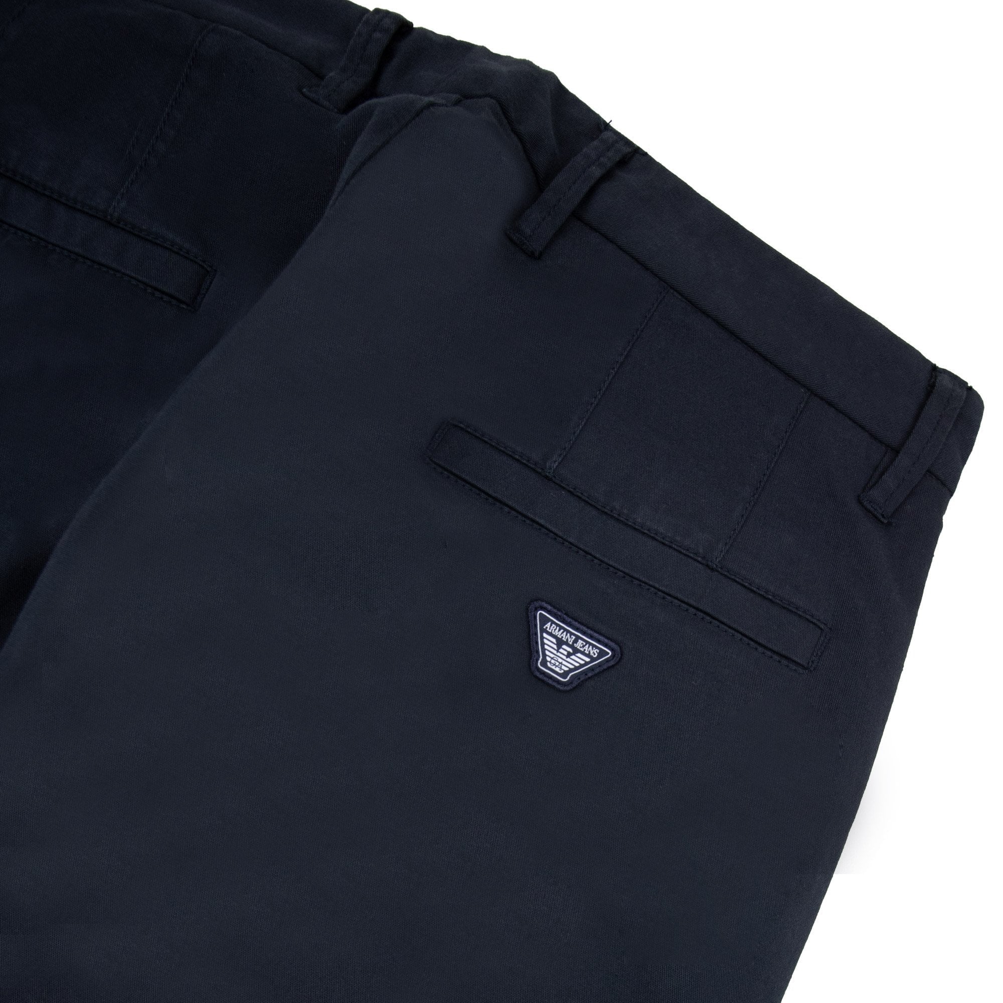 Armani Jeans Slim Fit Chino Trouser Navy SA29