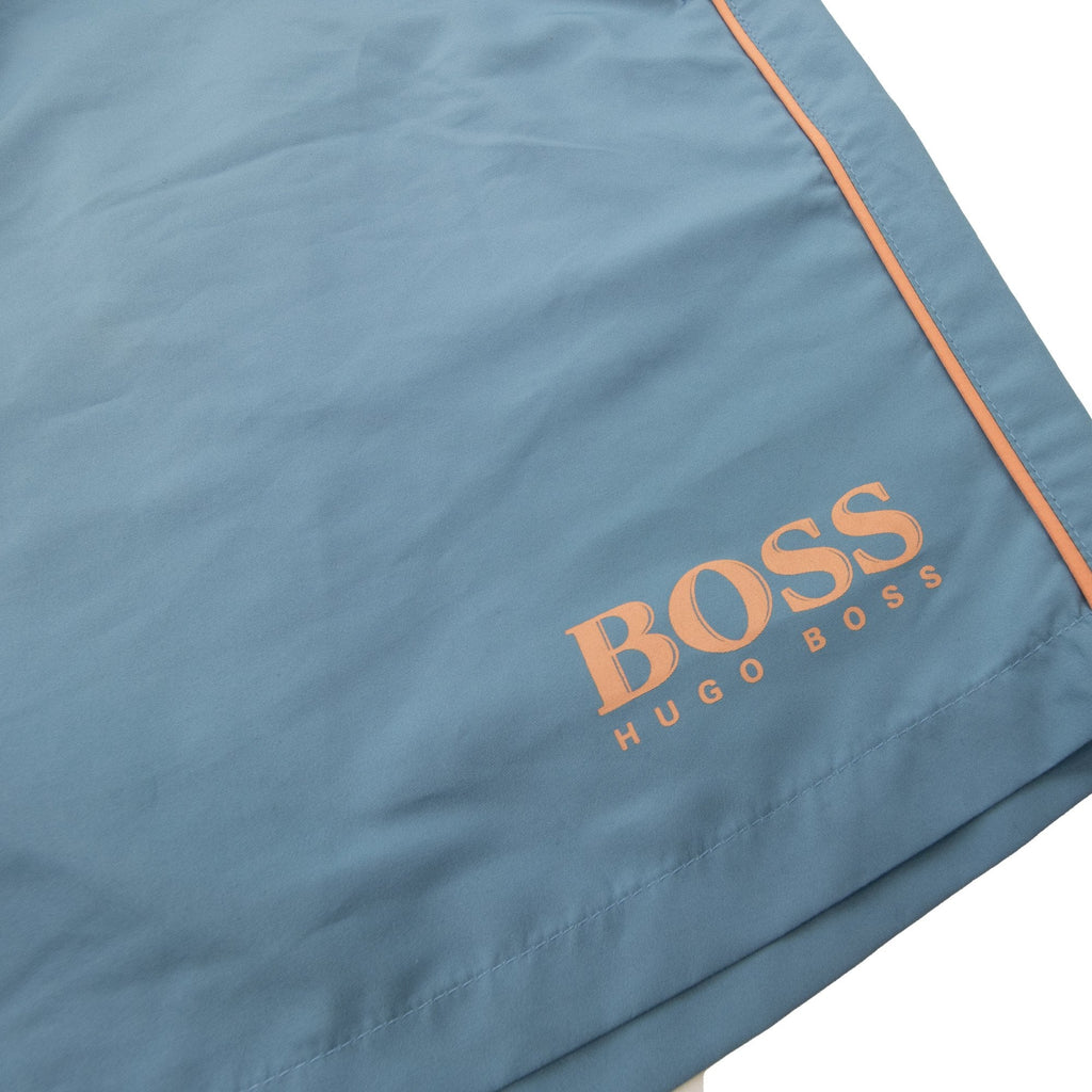 Hugo Boss Starfish Logo Swim Shorts Sky Blue