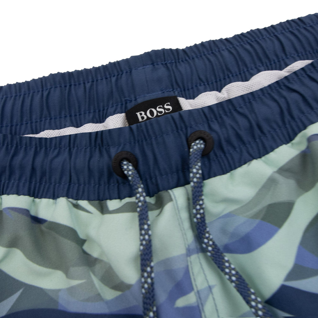 Hugo Boss Piranha Camo Print Swim Short Camo