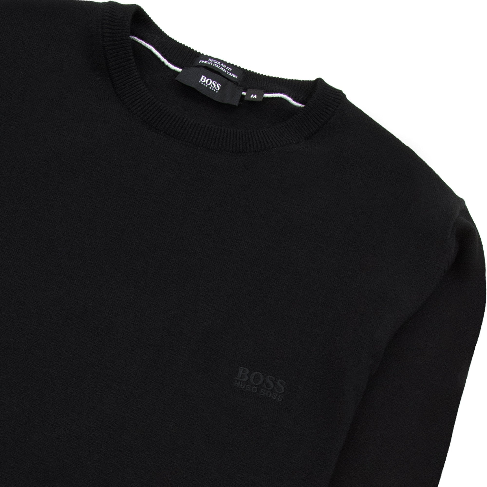 Hugo Boss Finello Knitted Sweatshirt Black