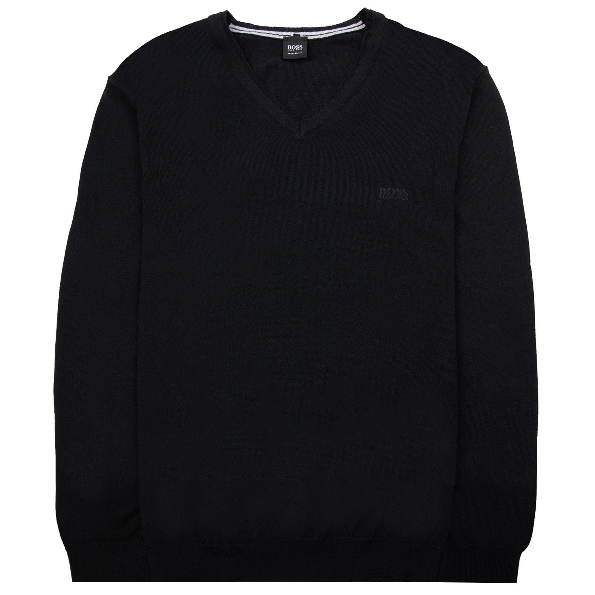Hugo Boss Barnabas-1 V Neck Knitted Sweater Black