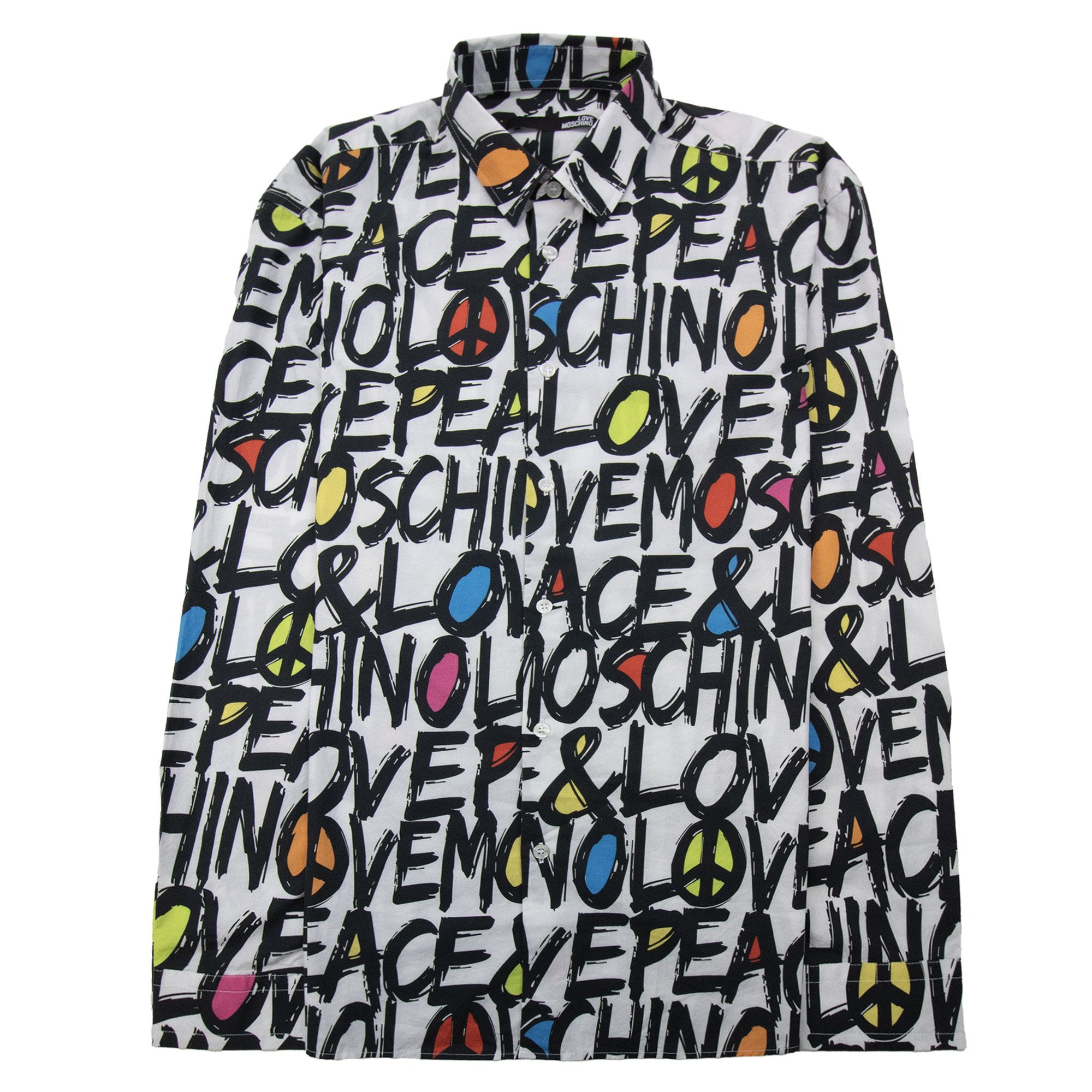 Love Moschino All Over Multi Logo Shirt White