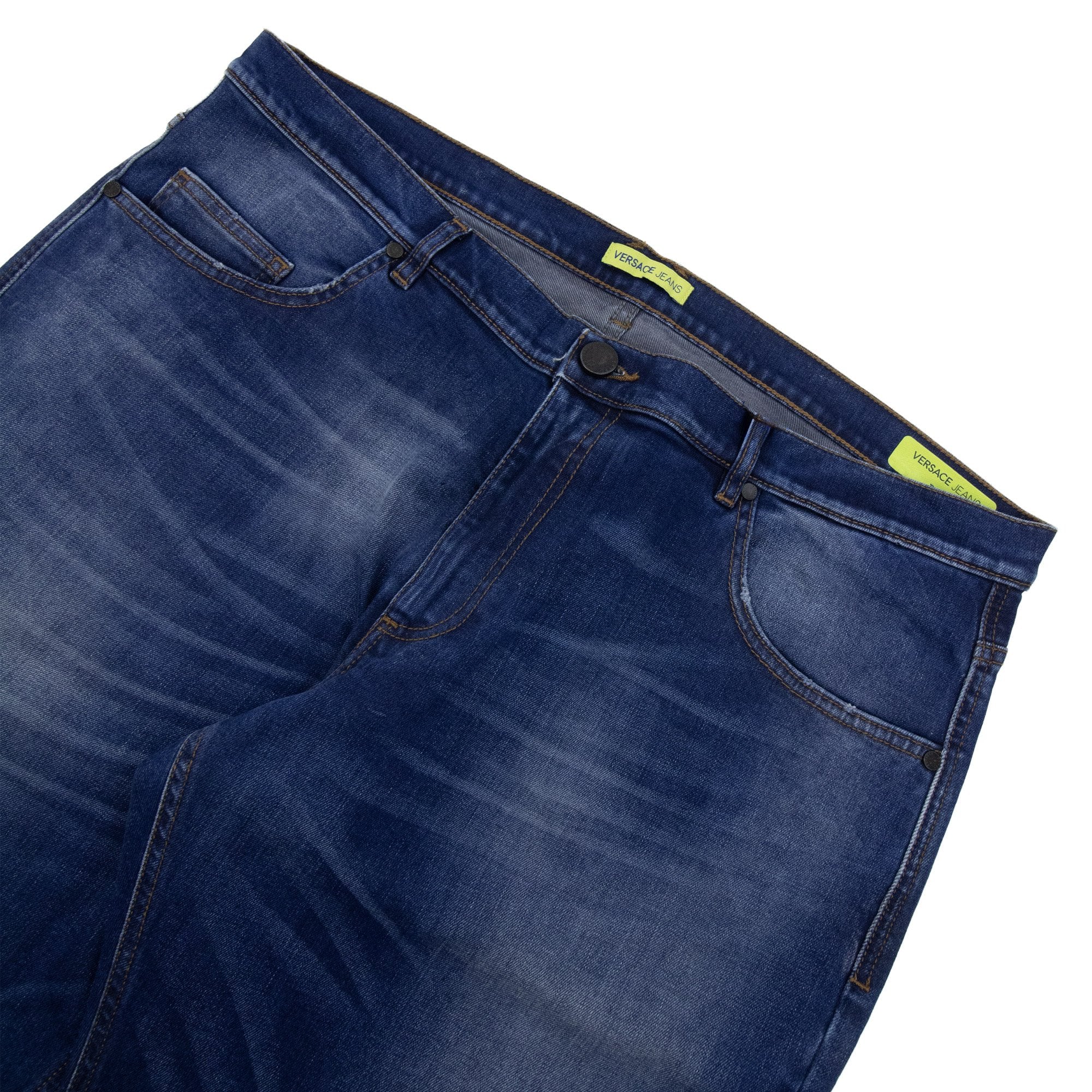 Versace Jeans Embroiderd Back Pocket Denim Jean Denim Blue