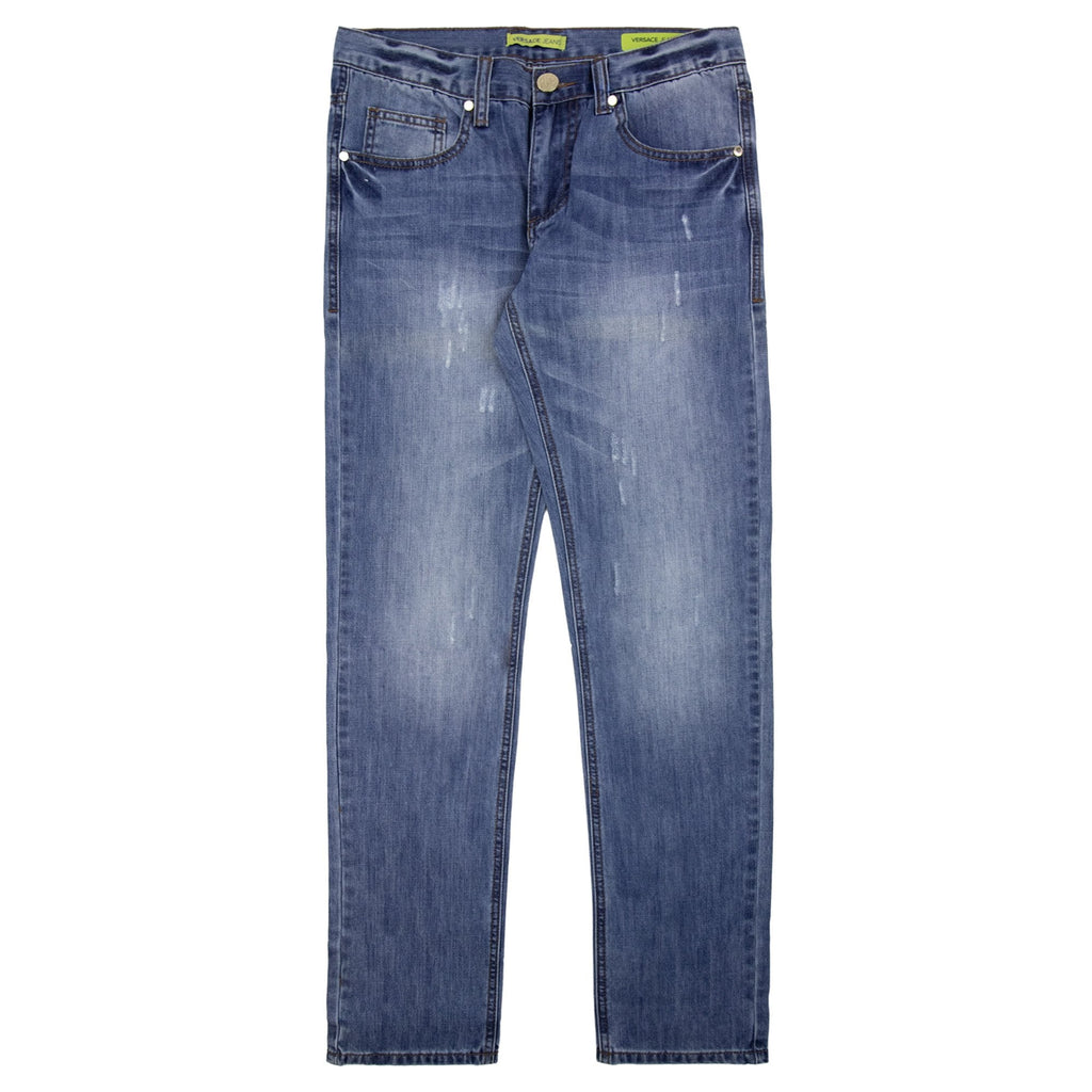 Versace Jeans Slim Fit Pocket Tiger Jean Denim Blue