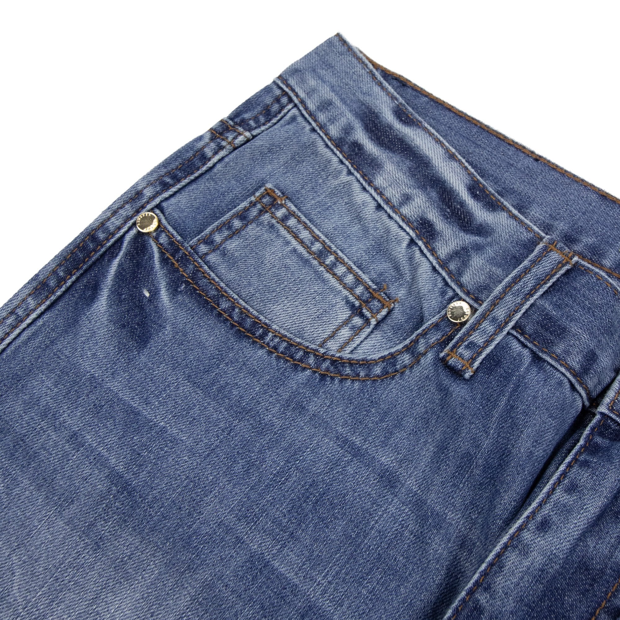 Versace Jeans Slim Fit Pocket Tiger Jean Denim Blue
