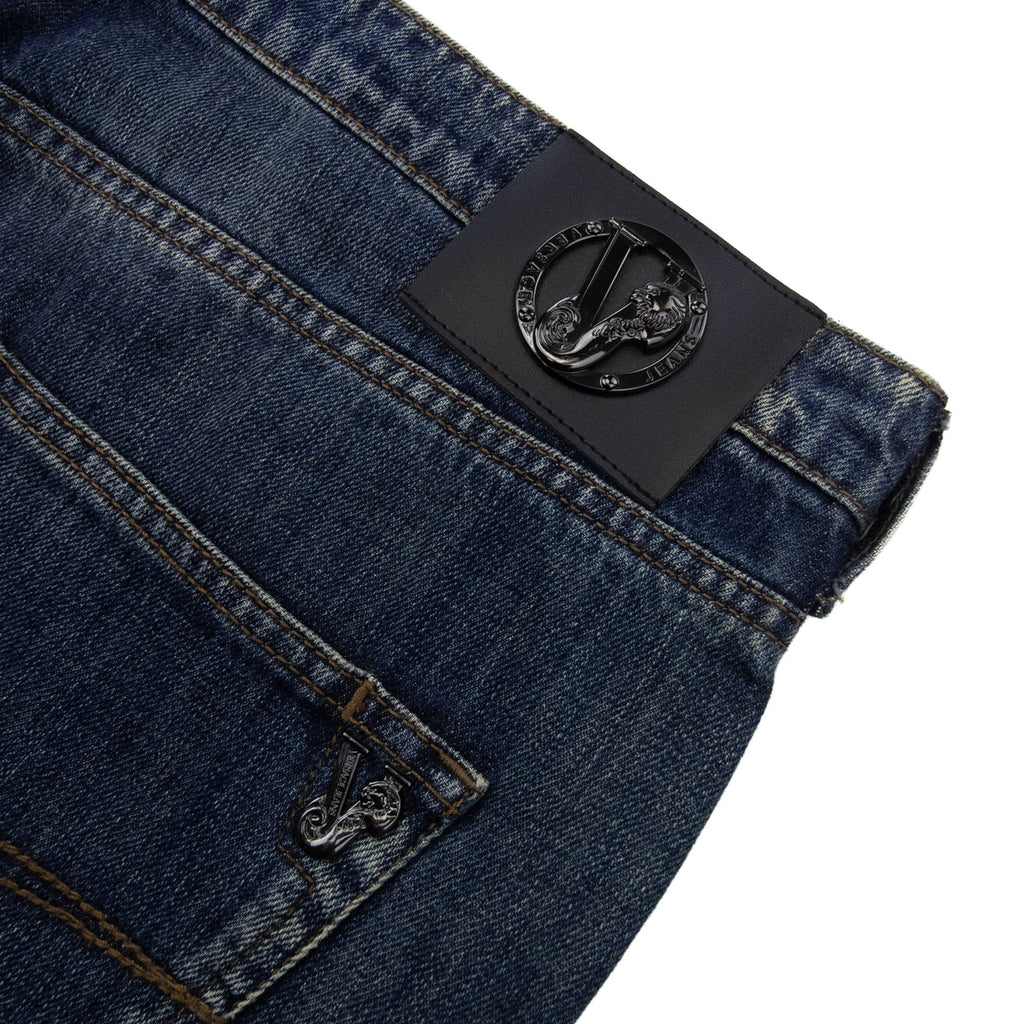 Versace Jeans Pocket Tiger Relax Fit Jean Dark Denim