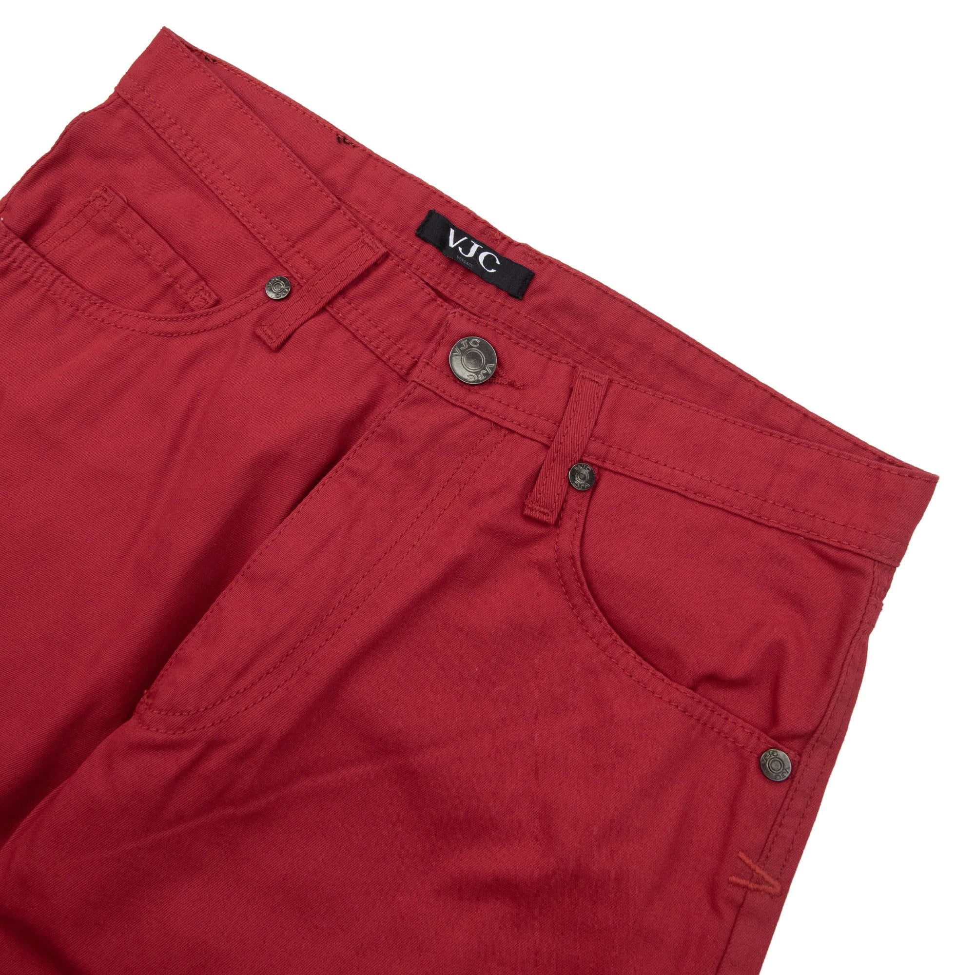 Versace Vjc Easy Fabric 5 Pocket Jeans Red