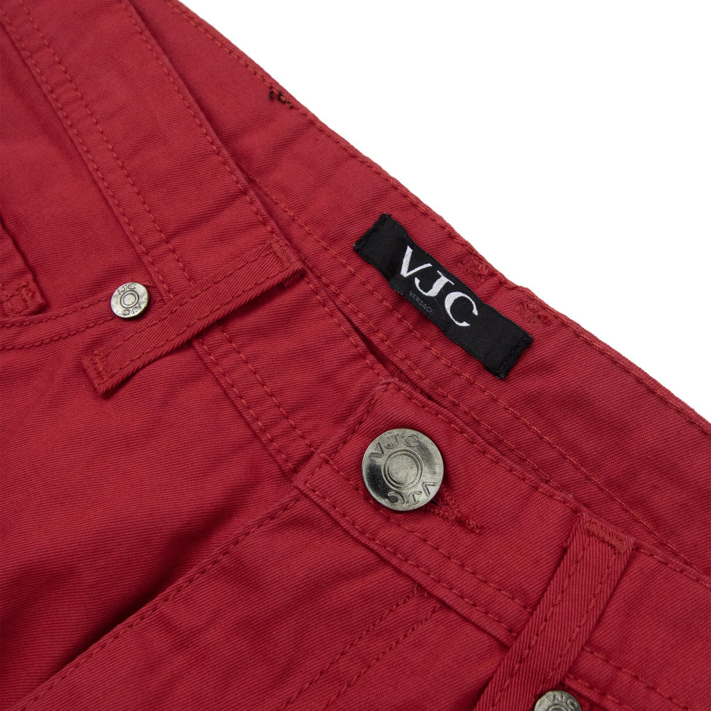 Versace Vjc Easy Fabric 5 Pocket Jeans Red