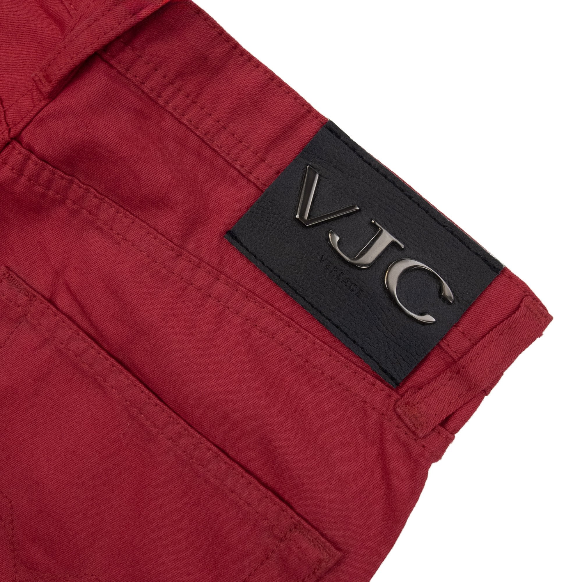 Versace Vjc Easy Fabric 5 Pocket Jeans Red