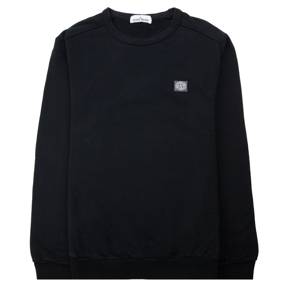Stone Island Logo Patch Sweatshirt Black V0029