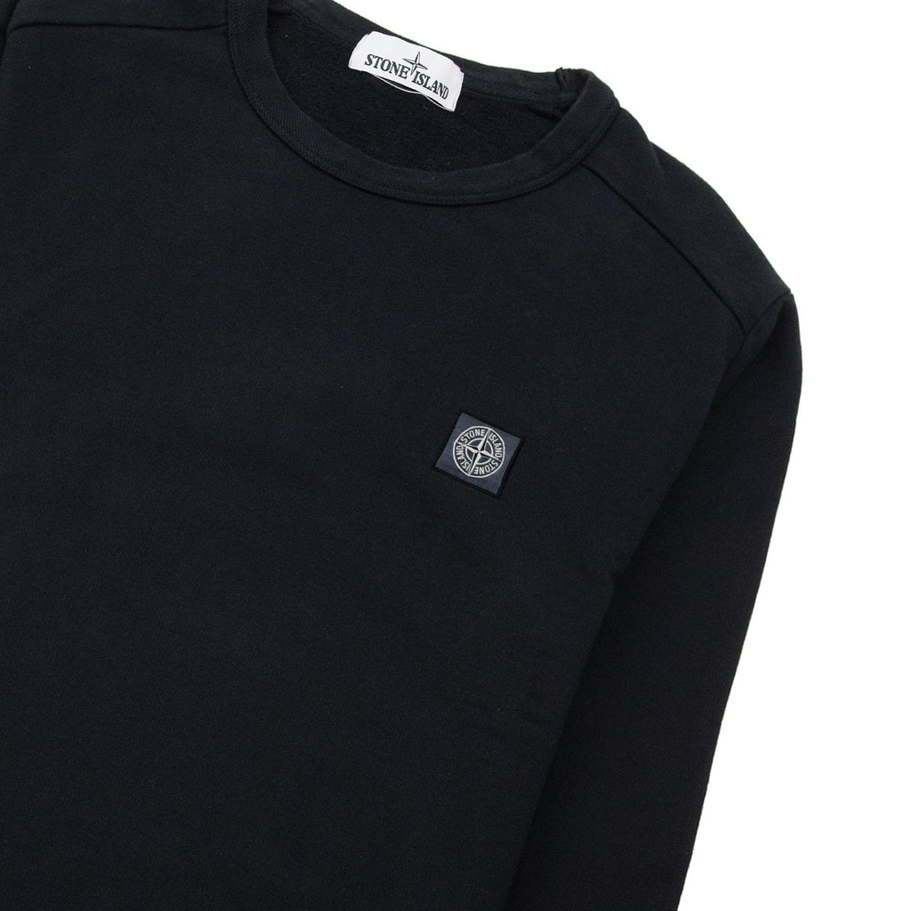 Stone Island Logo Patch Sweatshirt Black V0029