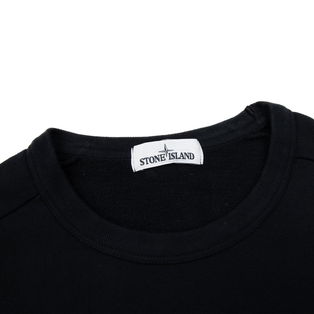 Stone Island Logo Patch Sweatshirt Black V0029