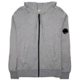 Cp Company Light Fleece Open Hooded Sweatshirt Grey M93