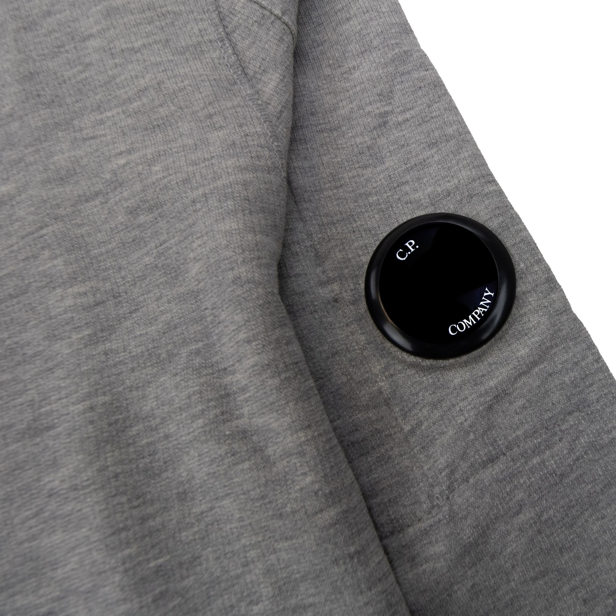 Cp Company Light Fleece Open Hooded Sweatshirt Grey M93