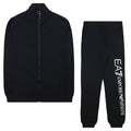 Ea7 Junior Reflective Back Logo Tracksuit Black