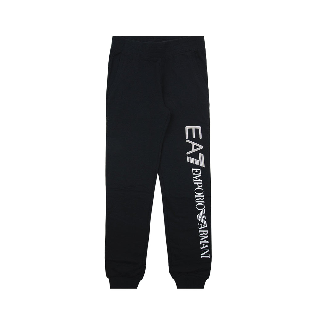 Ea7 Junior Reflective Back Logo Tracksuit Black